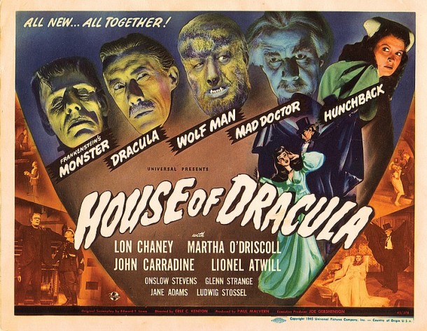 Lot 516 House of Dracula title-lobby card.(122 views)