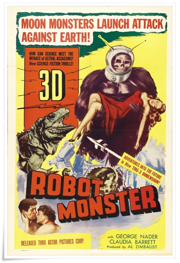 Dünyanın En Kötü Üç Boyutlu Filmi: Robot Monster (1953) 9 – Robot Monster 1953 poster